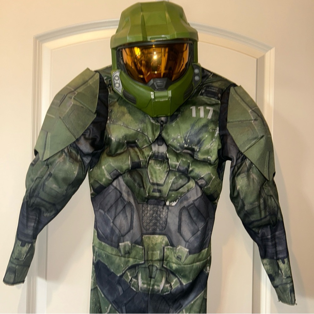 Halo Halloween Costume Padded Light up Helmet Youth L 10/12